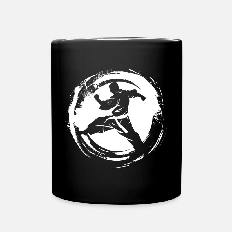 Karateka Skizze - Tasse einfarbig - Schwarz