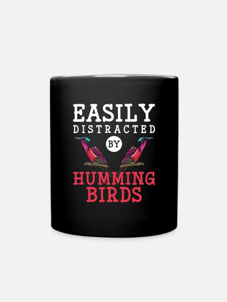 Vögel Bunt Diversity - Tasse einfarbig - Schwarz