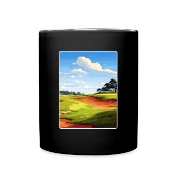 Bethpage Black Golf Club Travel Poster Souvenir - Full Colour Mug - black - Front