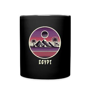 Design de pyramide égyptienne - Mug uni - noir - Devant