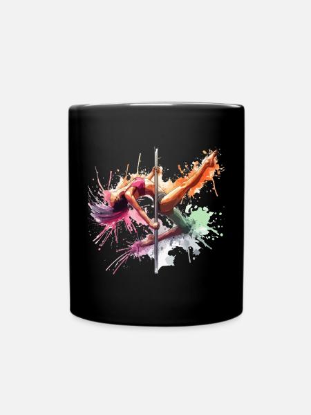 Pole Dance Couleurs Dynamiques Pole Dance Cadeau - Mug uni - noir