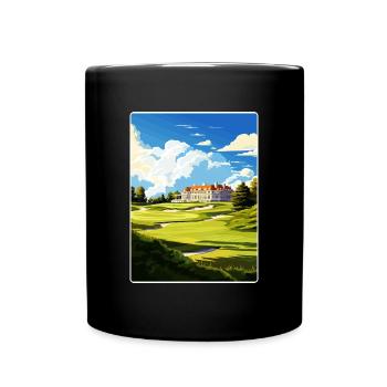 Congressional Golf Club Affiche de voyage Souvenir WPA - Mug uni - noir - Devant