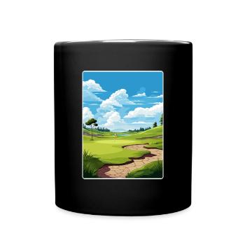 Winged Foot Golf Club Affiche de voyage Souvenir WPA - Mug uni - noir - Devant