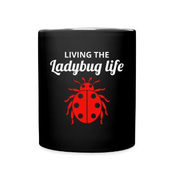 Ladybugs Insect Collector Entomology Entomologist - Full Colour Mug - black - Front