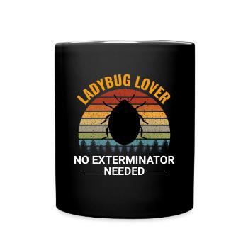 Ladybugs Insect Collector Entomology Entomologist - Full Colour Mug - black - Front