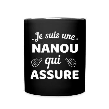 T-shirt Affirmation Humor Nanou - Tasse einfarbig - Schwarz - Vorne
