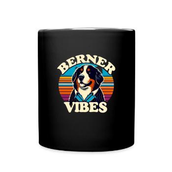 Bouvier bernois - Mug uni - noir - Devant