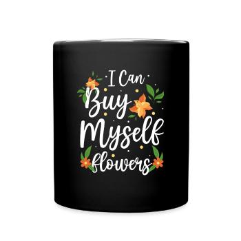 Bouquet Amour Saint Valentin Romantique - Mug uni - noir - Devant
