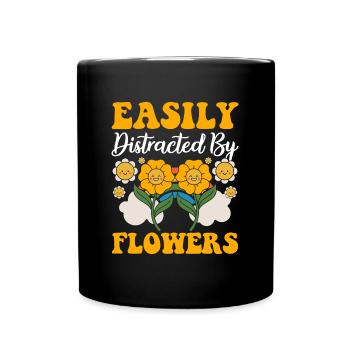 Bouquet Beautiful Green Thumb Couple - Full Colour Mug - black - Front