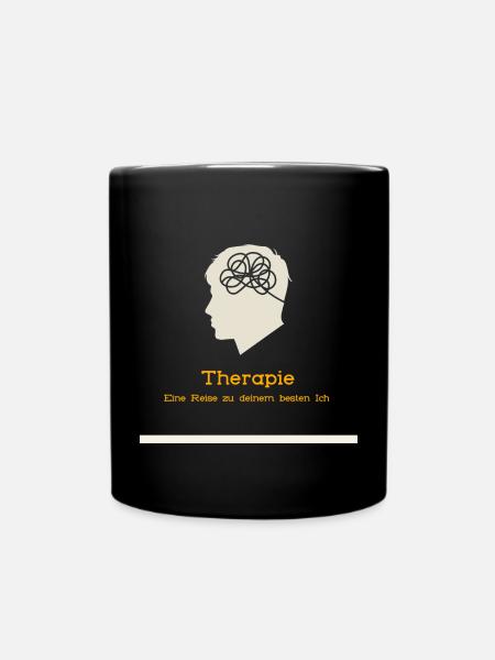 Therapy: A Journey to Your Best Self - Full Colour Mug - black