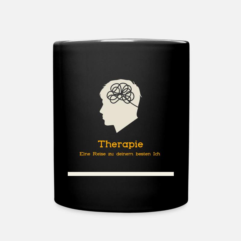 Therapy: A Journey to Your Best Self - Full Colour Mug - black
