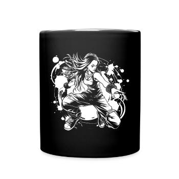 Breakdancer Fille - Mug uni - noir - Devant