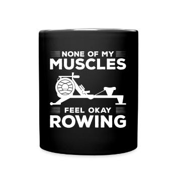 Rowing, Training, Water Sports - Full Colour Mug - black - Front