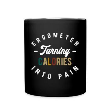 Rowing Machine Training Rowing Muscles - Full Colour Mug - black - Front