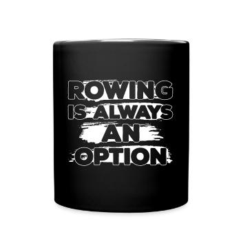 Rowing Machine Workout Endurance Resistance - Full Colour Mug - black - Front