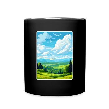 Upper Palatinate Germany Travel Poster Souvenir - Full Colour Mug - black - Front