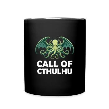 Call of Cthulhu Cult Monster Horror T-Shirt - Tasse einfarbig - Schwarz - Vorne