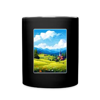 Harz Deutschland Reiseposter Souvenir WPA - Tasse einfarbig - Schwarz - Vorne