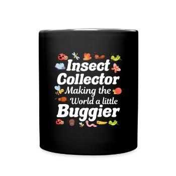 Insect Collector Entomology Entomologist Bug Lover - Full Colour Mug - black - Front