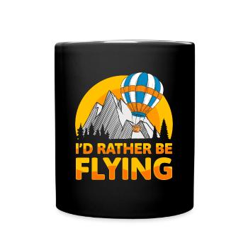Vol en montgolfière Activité Conduite Sports - Mug uni - noir - Devant