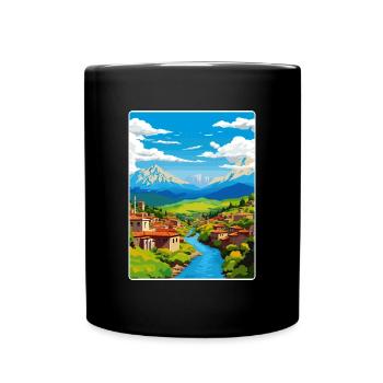 Antakya Turquie Turquie Affiche de voyage vintage souvenir - Mug uni - noir - Devant