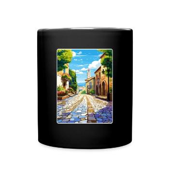 Ravenna Italy Travel Poster Souvenir Painting WPA - Full Colour Mug - black - Front