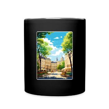 Aix En Provence France Travel Poster Souvenir WPA - Full Colour Mug - black - Front
