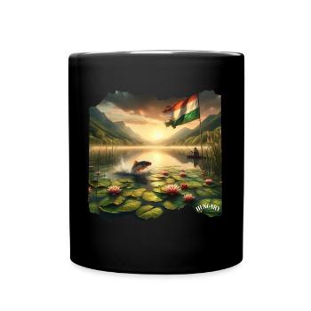 HUNGARY Home of Fishing Carp - Full Colour Mug - black - Front