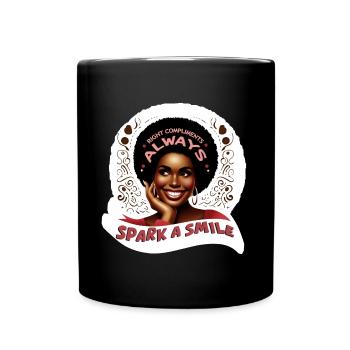 SPARK A SMILE - Full Colour Mug - black - Front
