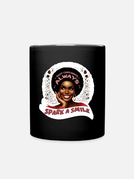 SPARK A SMILE - Full Colour Mug - black