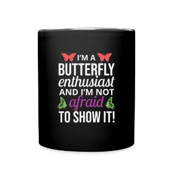 papillons papillons collectionneur d’insectes Entomologie - Mug uni - noir - Devant