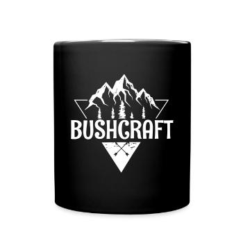 Bushcraft Outdoor Adventure - Full Colour Mug - black - Front