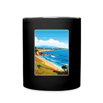 Gallipoli Türkei Reise Poster Souvenir Farbe WPA - Tasse einfarbig - Schwarz - Vorne