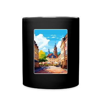 Heidelberg Allemagne Affiche de voyage Peinture Souvenir WP - Mug uni - noir - Devant