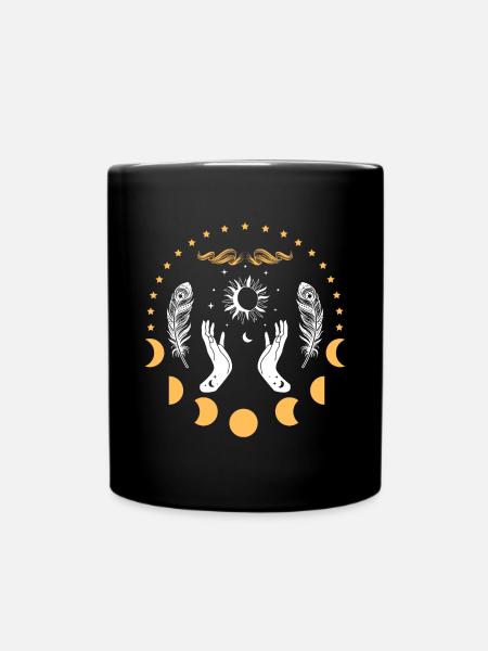 Lève-lune des Mains Célestes - Mug uni - noir