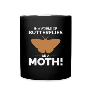 Papillon de nuit Animal Insect Collectionneur Entomologie - Mug uni - noir - Devant