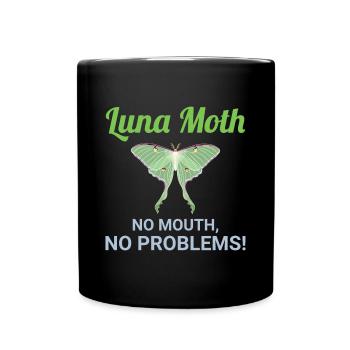 Luna Moth Nocturnal Animal Insect Collector - Mug uni - noir - Devant