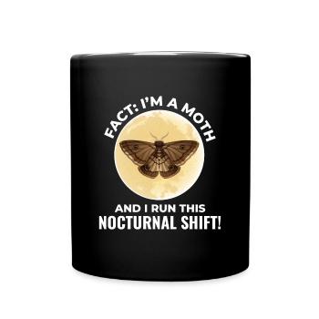 Papillon de nuit Animal Insect Collectionneur Entomologie - Mug uni - noir - Devant