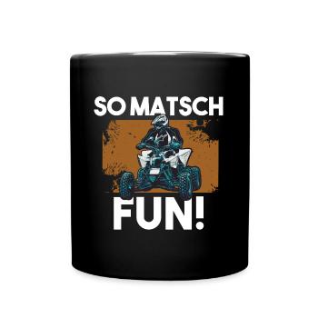 Quad - Tasse einfarbig - Schwarz - Vorne