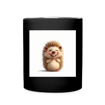Hérisson câlin trop mignon - Mug uni - noir - Devant