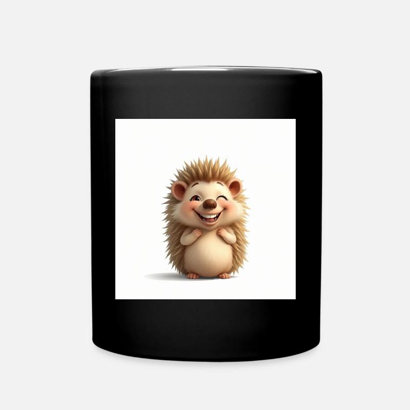 Hérisson câlin trop mignon - Mug uni - noir