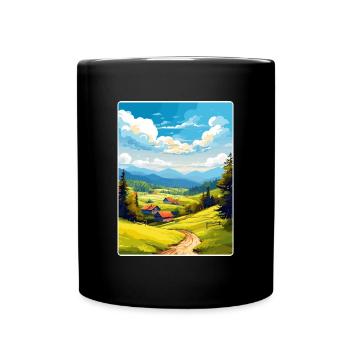 Harz Deutschland Reiseposter Souvenir WPA - Tasse einfarbig - Schwarz - Vorne