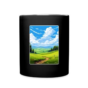 Bergisches Land Deutschland Reiseposter Souvenir WPA - Tasse einfarbig - Schwarz - Vorne