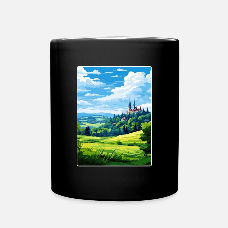 Eifel Nationalpark Deutschland Reiseposter Souvenir - Tasse einfarbig - Schwarz
