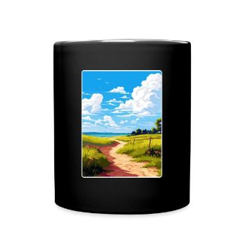 Dahme Heideseen Deutschland Reiseposter Souvenir WPA - Tasse einfarbig - Schwarz - Vorne