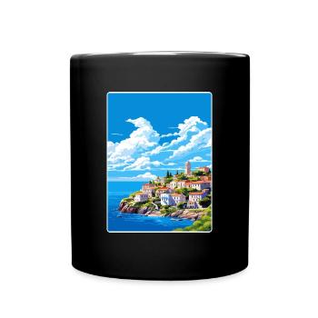 Île d’Alonissos Grèce Affiche de voyage Souvenir WPA - Mug uni - noir - Devant