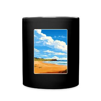 Constantine Bay Cornwall England Reiseposter WPA - Tasse einfarbig - Schwarz - Vorne