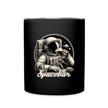 Astronaute Ours Spacebar Cadeau - Mug uni - noir - Devant