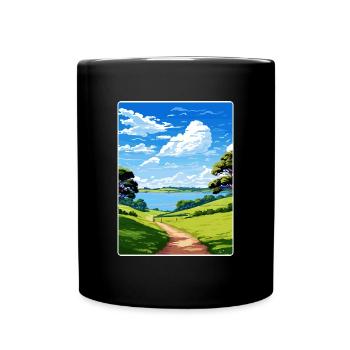 Mount Edgcumbe Country Park Cornwall England - Full Colour Mug - black - Front