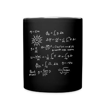 Physics Equations Unleashed - Full Colour Mug - black - Front